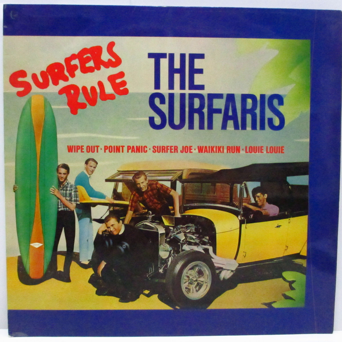 SURFARIS (サファリズ) - Surfers Rule (UK オリジナル LP/両面コーティングジャケ) 全20曲ベスト!