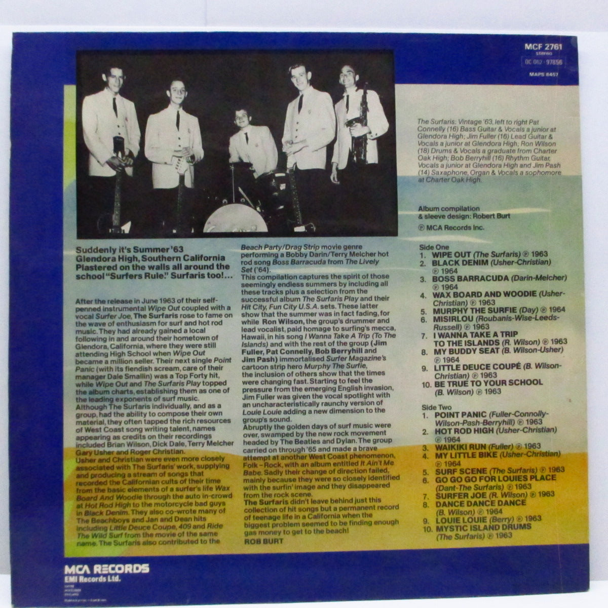 SURFARIS (サファリズ) - Surfers Rule (UK オリジナル LP/両面コーティングジャケ) 全20曲ベスト!