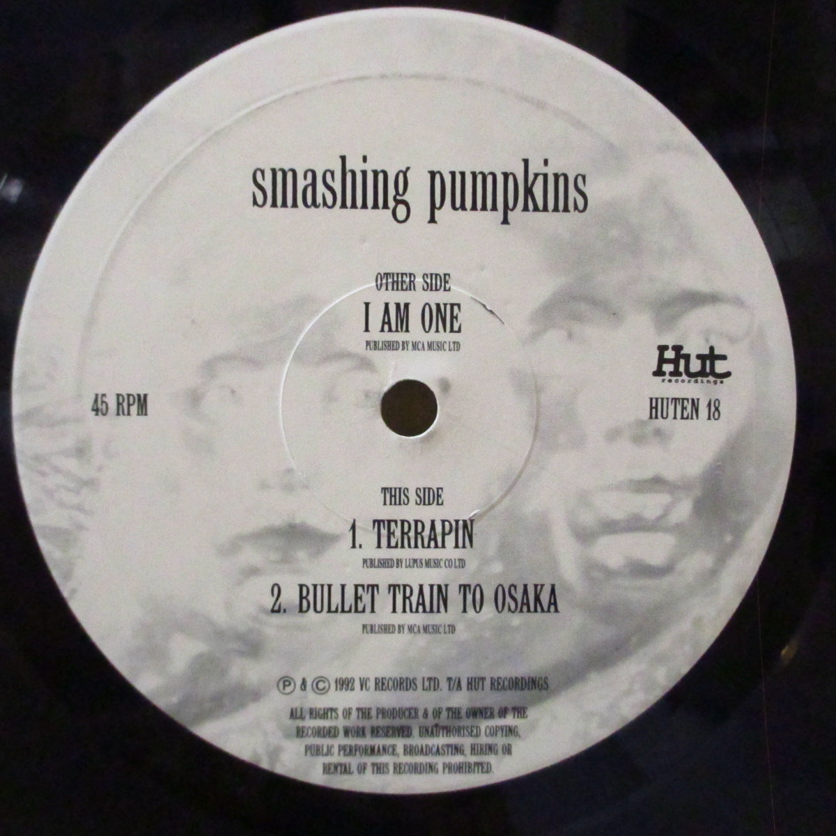 SMASHING PUMPKINS (スマッシング・パンプキンズ) - I Am One +2 (UK/EU '92 オリジナル3曲入り 10インチ)