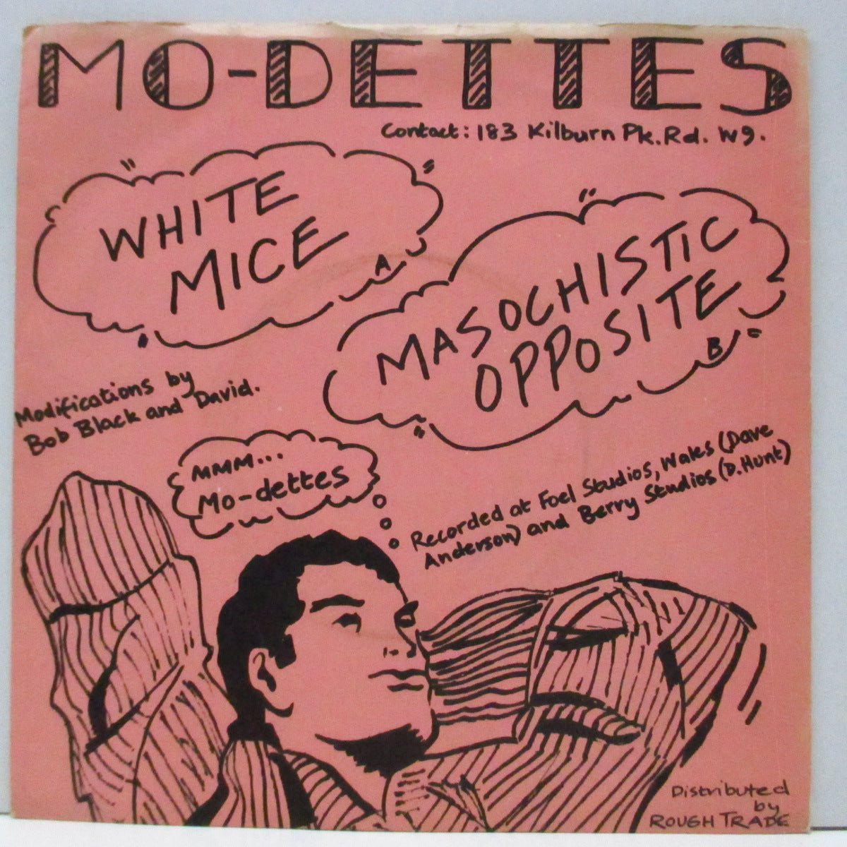 MO-DETTES (モ・デッツ) - White Mice (UK オリジナル 7"/マットソフト紙折り返し「ピンク」ジャケ) '79年ファースト!
