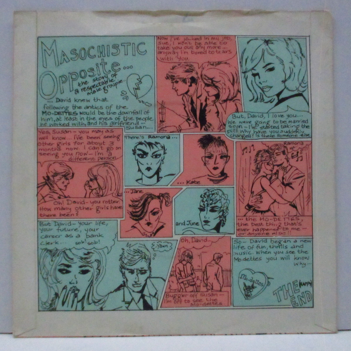 MO-DETTES (モ・デッツ) - White Mice (UK オリジナル 7"/マットソフト紙折り返し「ピンク」ジャケ) '79年ファースト!