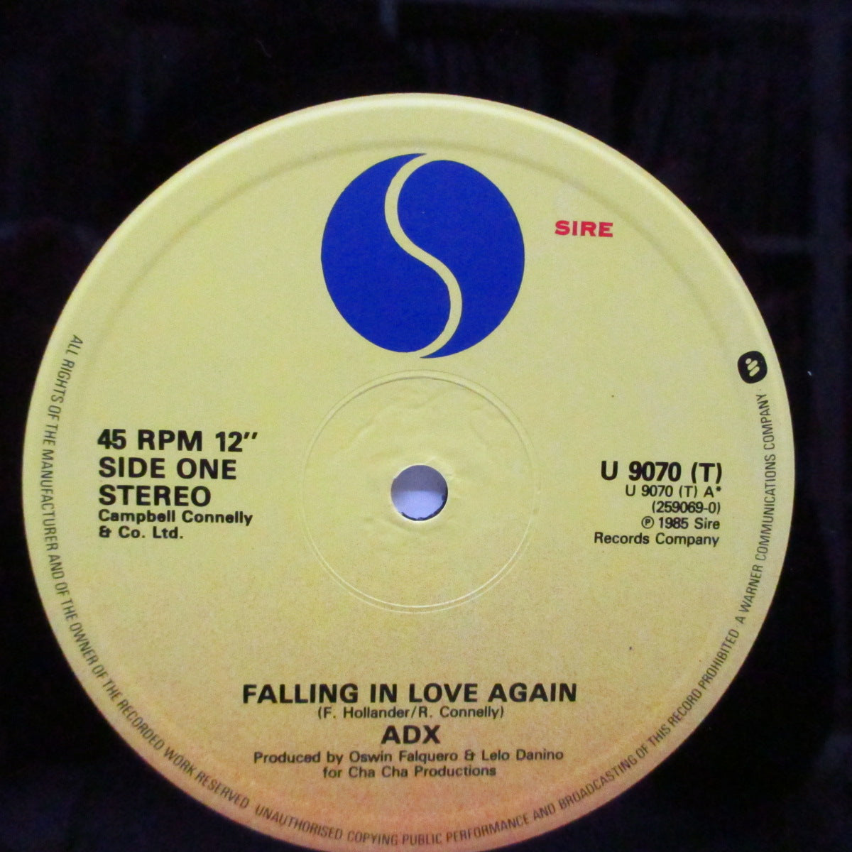 ADX (A.K.A. The Adicts) (ジ・アディクツ) - Falling In Love Again (UK オリジナル 12") '85年「ADX」名義での2作目!