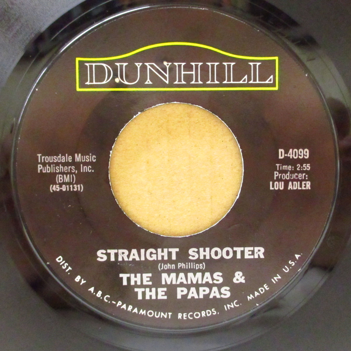 MAMAS & THE PAPAS, THE (ザ・ママス & ザ・パパス) - Twelve Thirty (US '67 オリジナル7インチ/副題無しバージョン)ソフト-ロック〜フォーキーポップ名曲