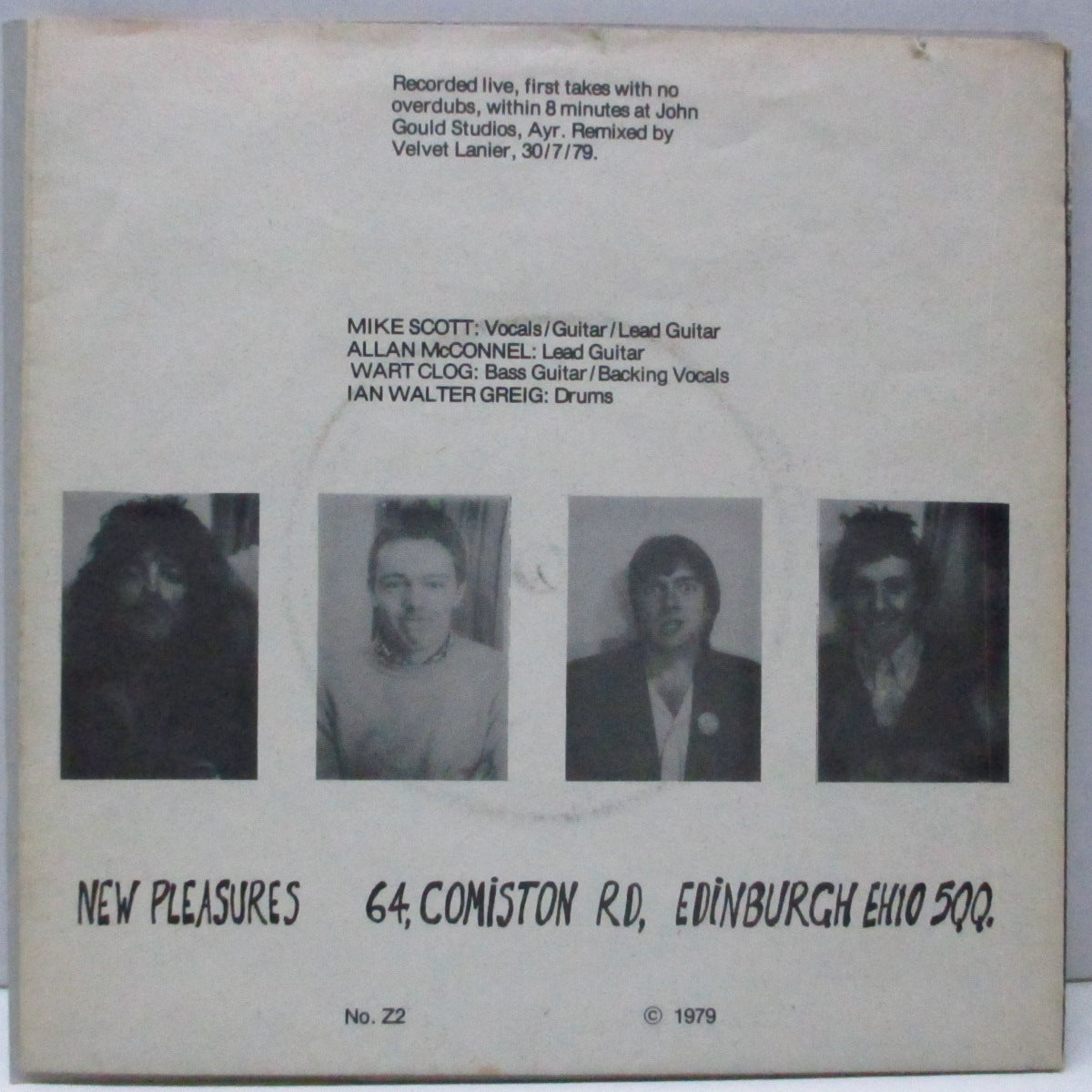 DNV (ディー・エヌ・ヴイ) - Death In Venice +2 (UK オリジナル 7"/ポスタージャケ) '79年唯一シングル!