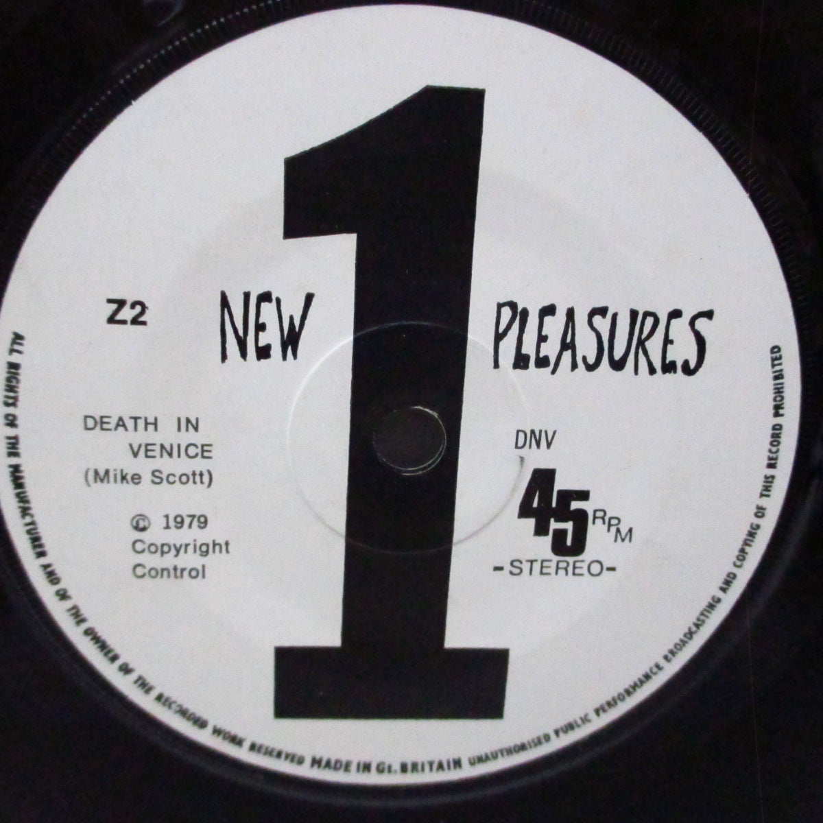 DNV (ディー・エヌ・ヴイ) - Death In Venice +2 (UK オリジナル 7"/ポスタージャケ) '79年唯一シングル!