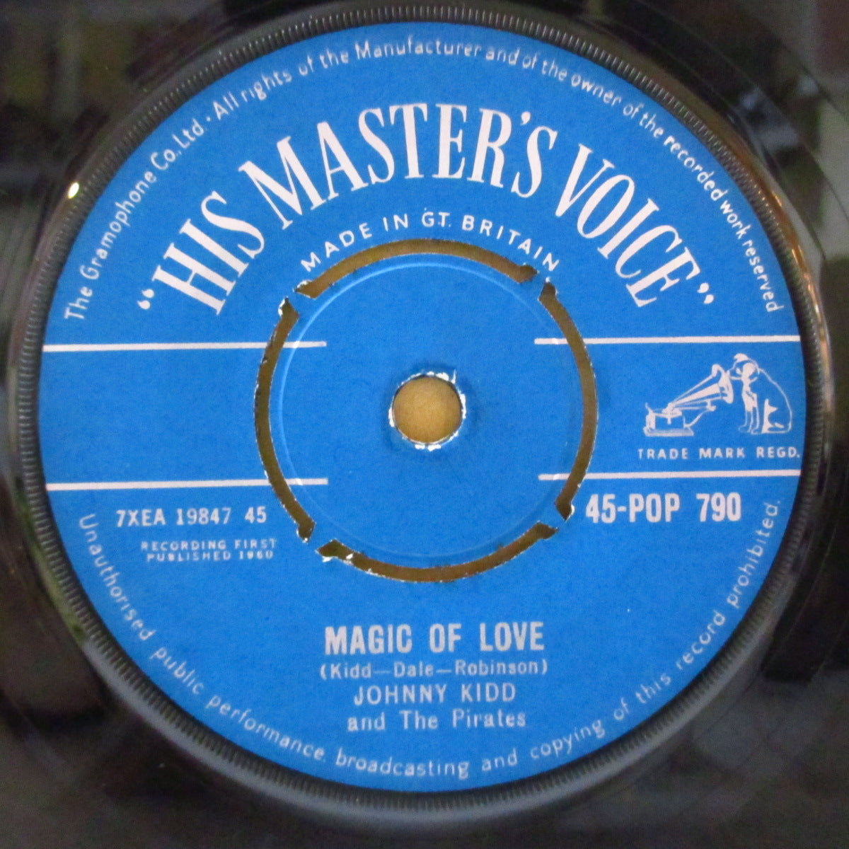 JOHNNY KIDD & THE PIRATES (ジョニー・キッド & ザ・パイレーツ) - Restless (UK 初回 オリジナル7インチ+カンパニー・スリーブ)怪メロ・ストロール・R&R!