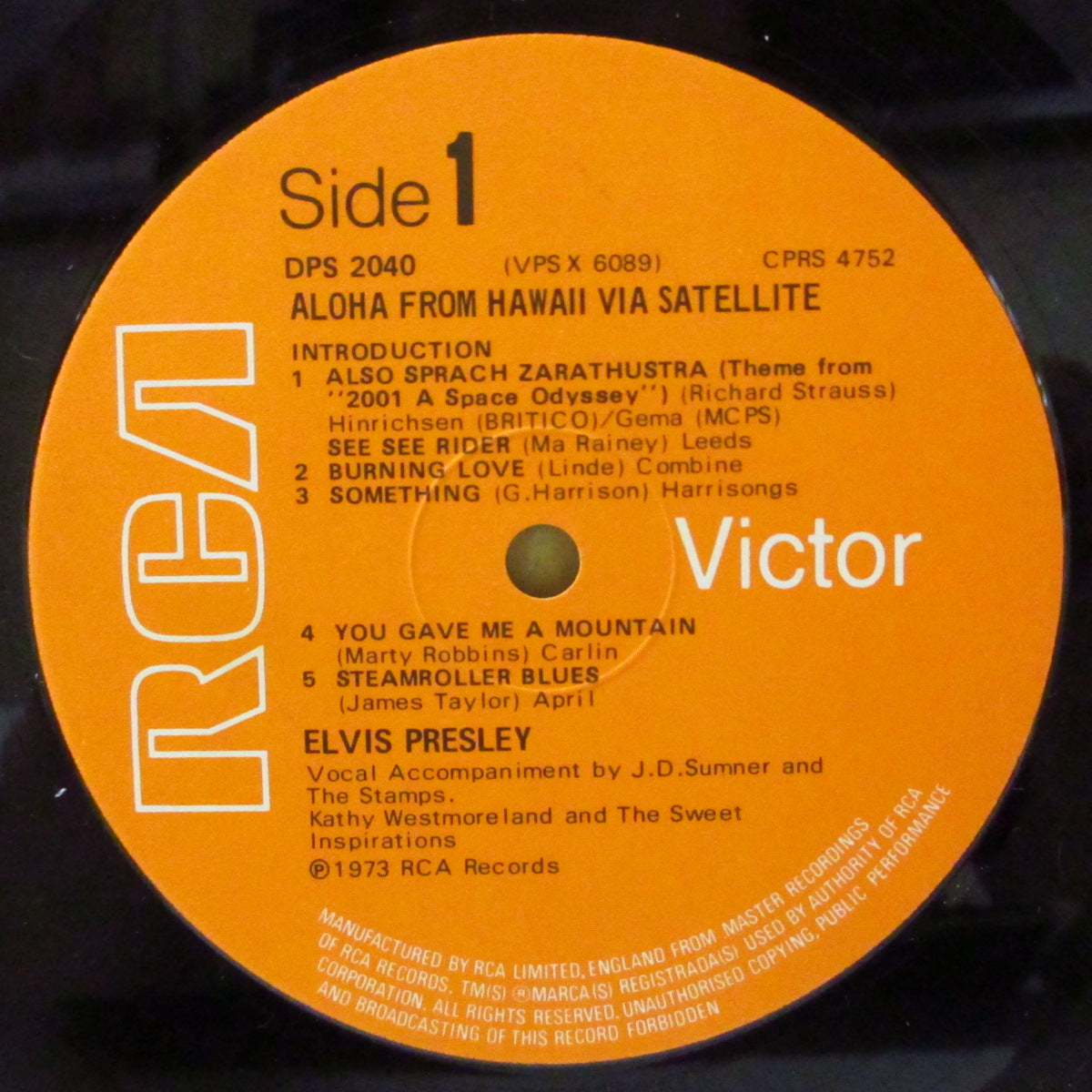 ELVIS PRESLEY (エルヴィス・プレスリー) - Aloha From Hawaii Via Satellite (UK '73 オリジナル・ステレオ LPx2枚組/光沢見開きジャケ) ホノルル・ライブ名作!