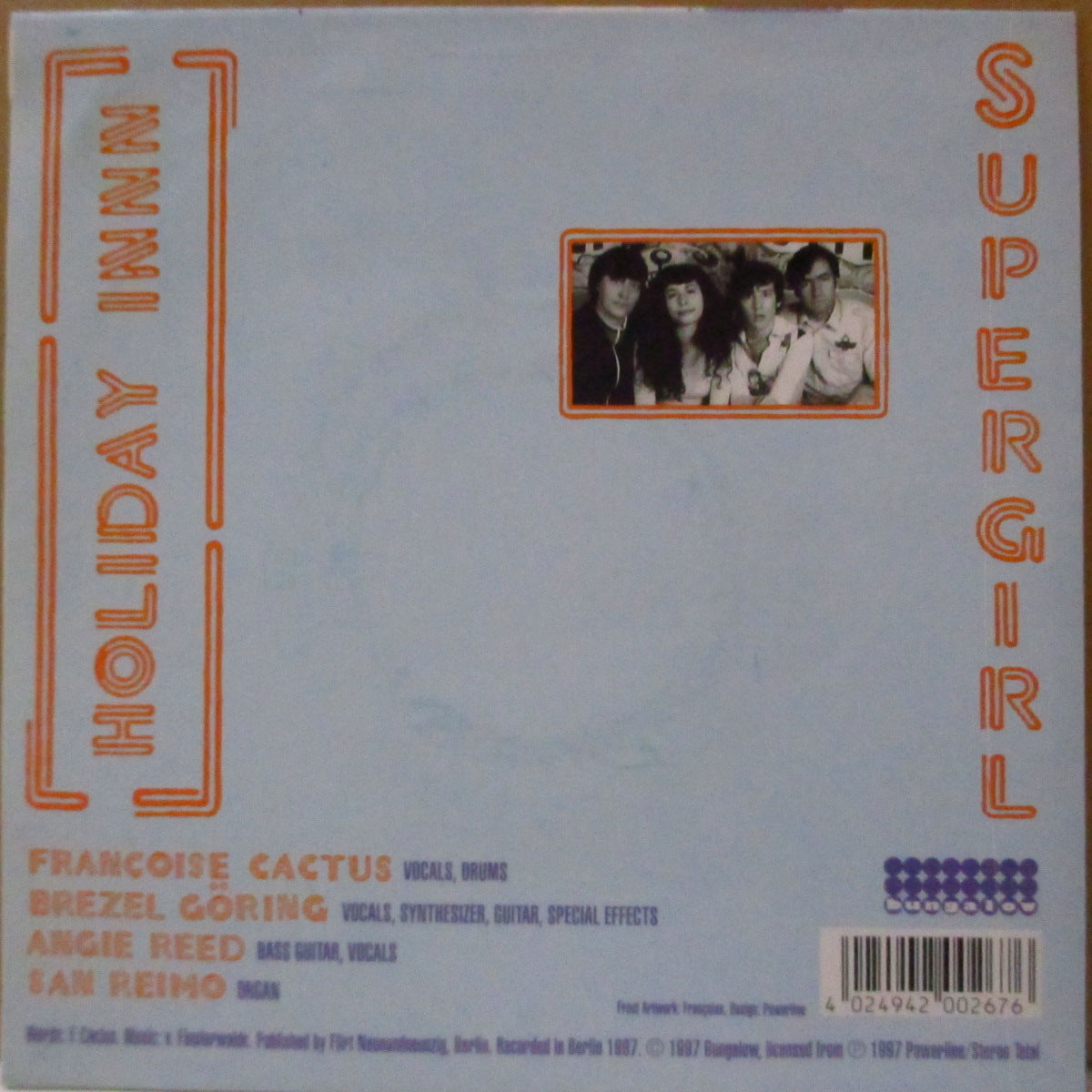 STEREO TOTAL (ステレオ・トータル) - Supergirl (German '97 オリジナル 7インチ+光沢ソフト紙ジャケ)