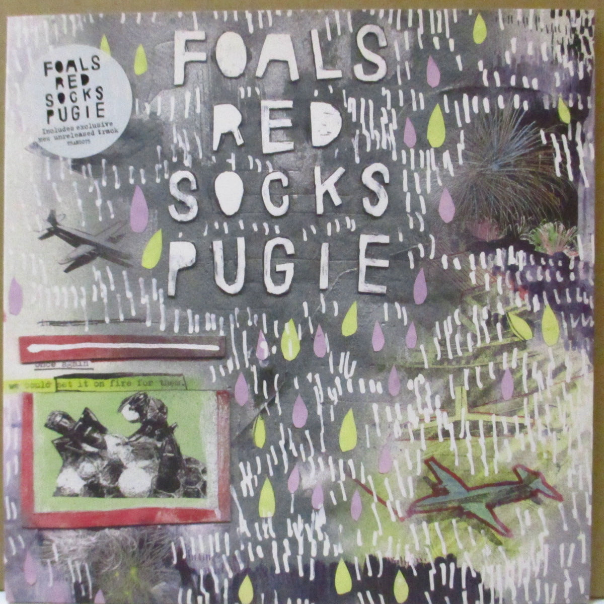 FOALS (フォールズ) - Red Socks Pugie (UK '08 オリジナル「TRANS075」 7インチ+レアステッカー付きマット固紙ジャケ)