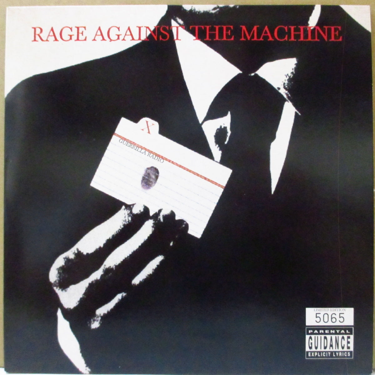 RAGE AGAINST THE MACHINE (レイジ・アゲインスト・ザ・マシーン) - Guerrilla Radio (UK '99 限定33回転 7インチ+ナンバリング入り光沢固紙ジャケ)