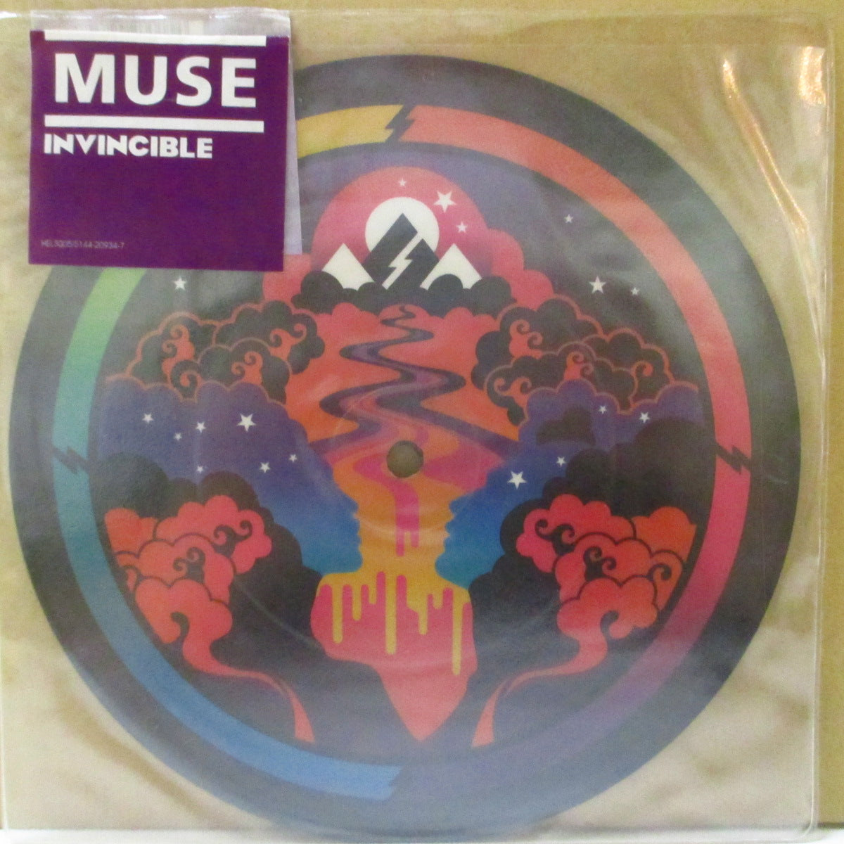 MUSE (ミューズ) - Invincible (UK '07 限定「ピクチャー」 7インチ+レアステッカー付きPVC)