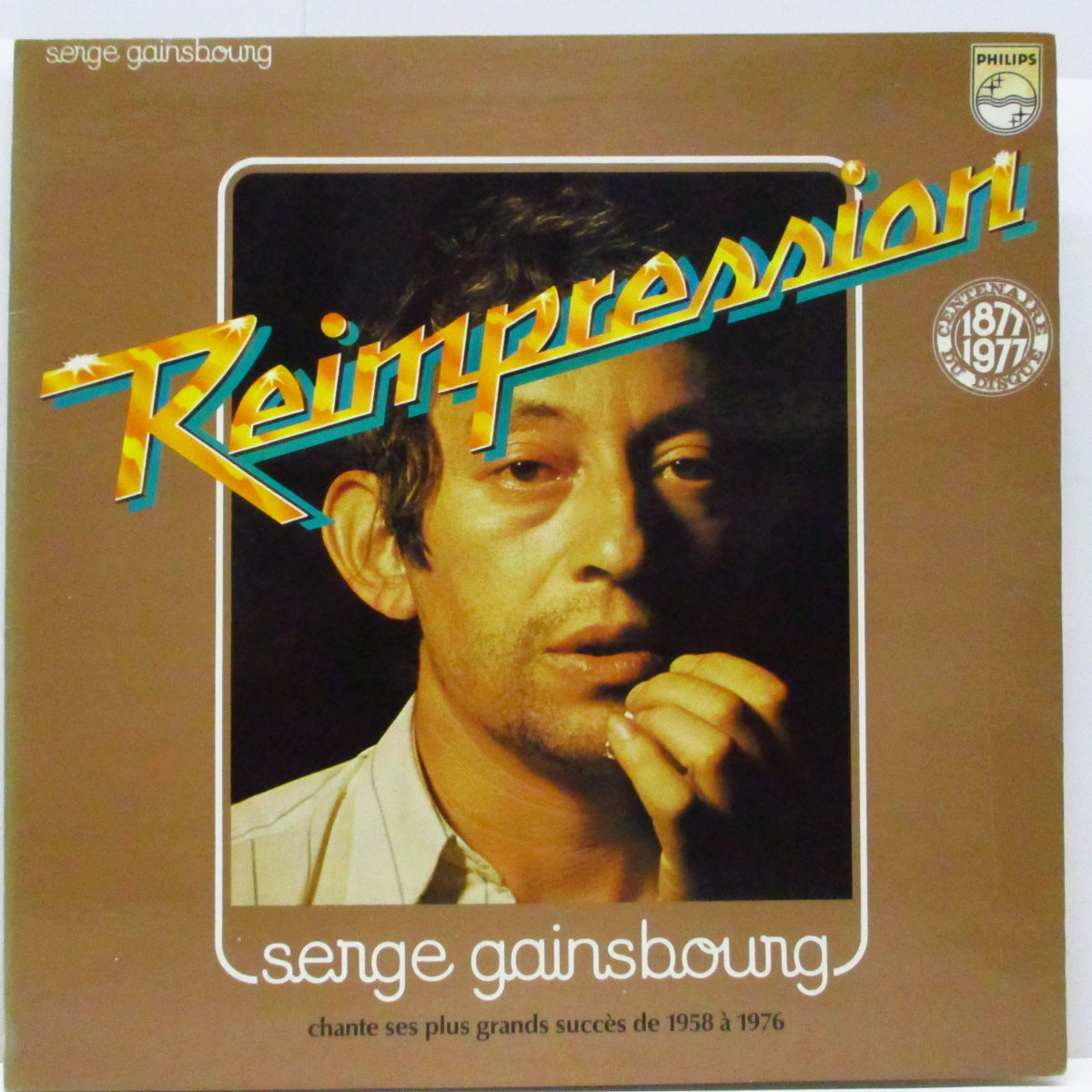 SERGE GAINSBOURG (セルジュ・ゲンスブール) - Chante Ses Plus Grands Succès De 1958 À 1976 (France オリジナル LP/表面コーティング見開ジャケ)