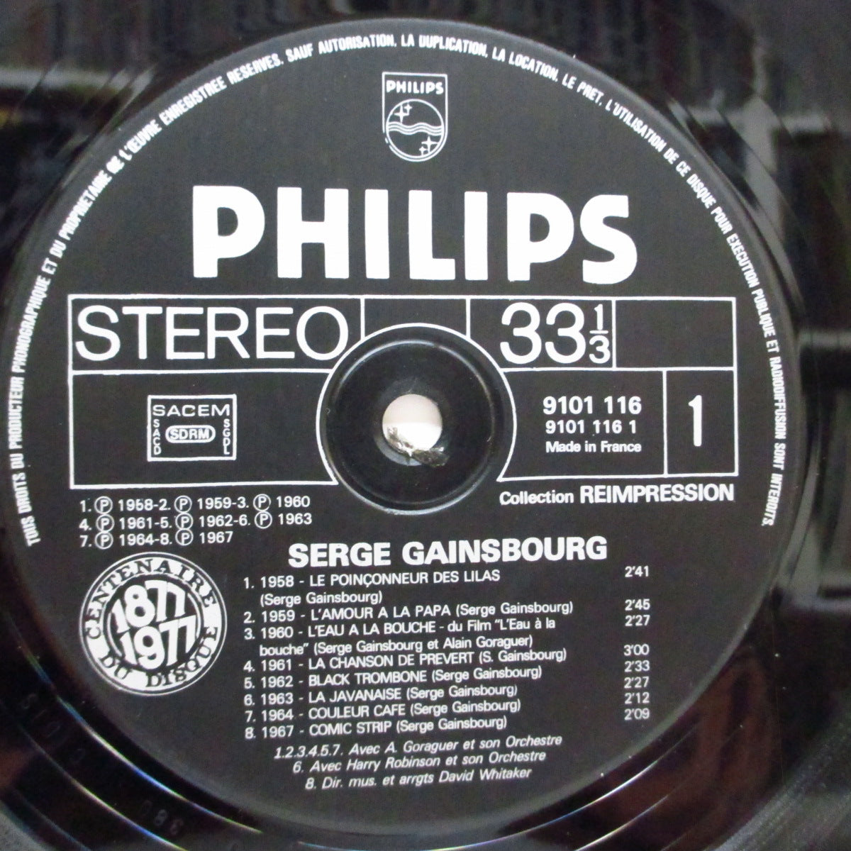 SERGE GAINSBOURG (セルジュ・ゲンスブール) - Chante Ses Plus Grands Succès De 1958 À 1976 (France オリジナル LP/表面コーティング見開ジャケ)