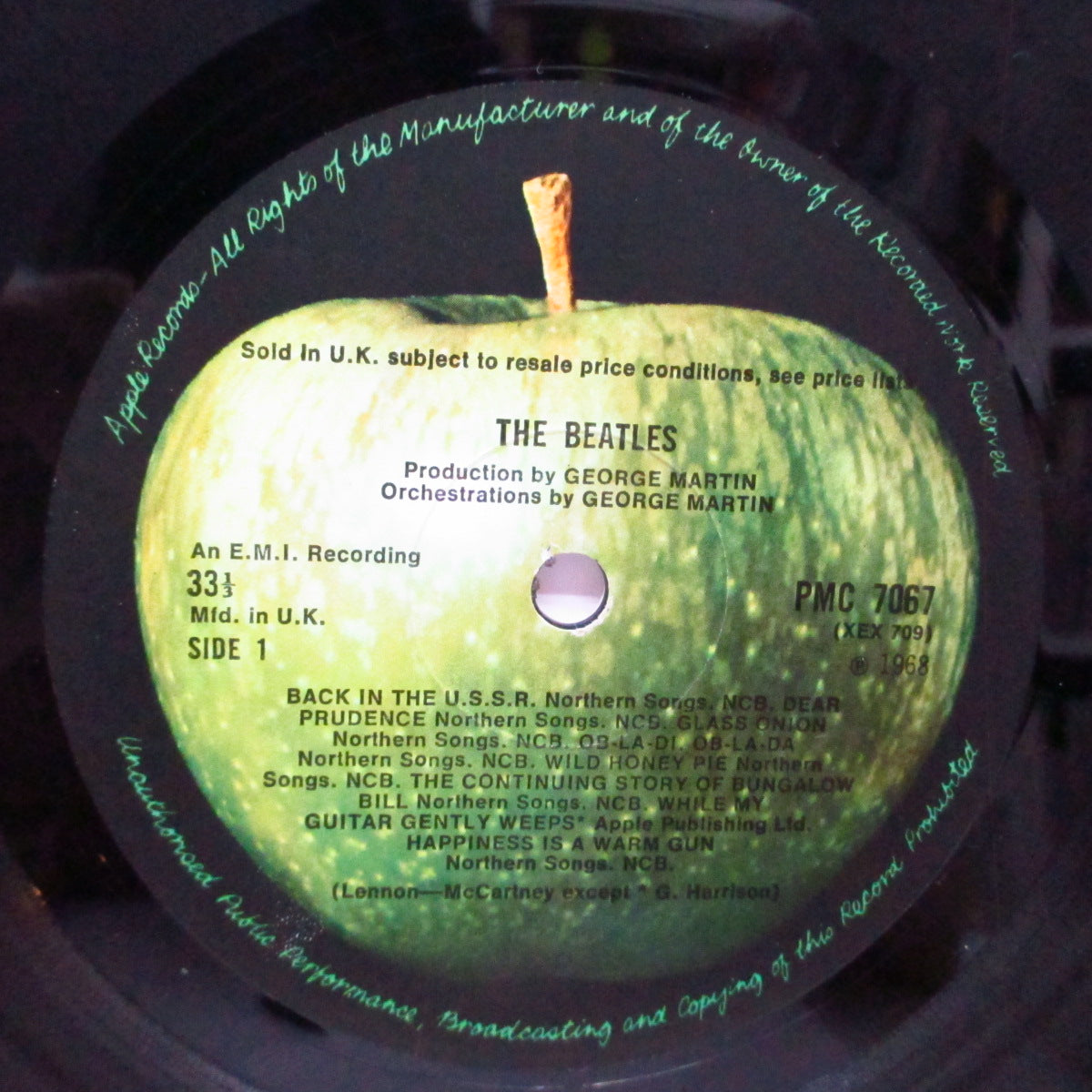 BEATLES (ビートルズ) - The Beatles (White Album) (UK オリジナル「濃ラベ」モノラル 2xLP+黒インナー、4xカラープリント、ポスター/ナンバリング入り上開エンボス両面コーティング見開ジャケ=完品)