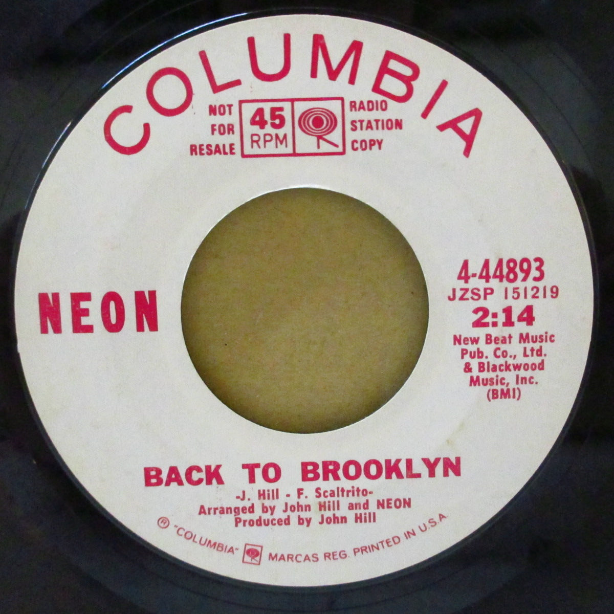 NEON (ネオン) - Long Tall Sally (US '69 プロモ・白ラベ7インチ) リトルリチャード名曲のホーン入りアップテンポ暴走ハード(ガレージ)ロック・カバー!