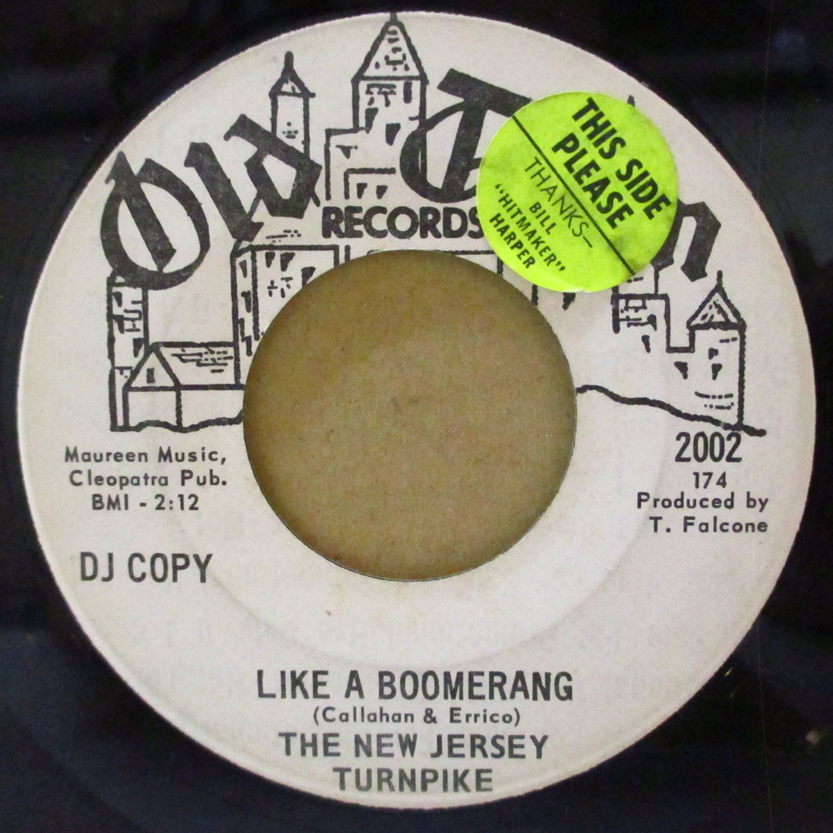 NEW JERSEY TURNPIKE, THE (ザ・ニュージャージー・ターンパイク) - Like A Boomerang (US '69 プロモ・白ラベ7インチ) 軽快バブルガム・ポップ隠れ名曲!