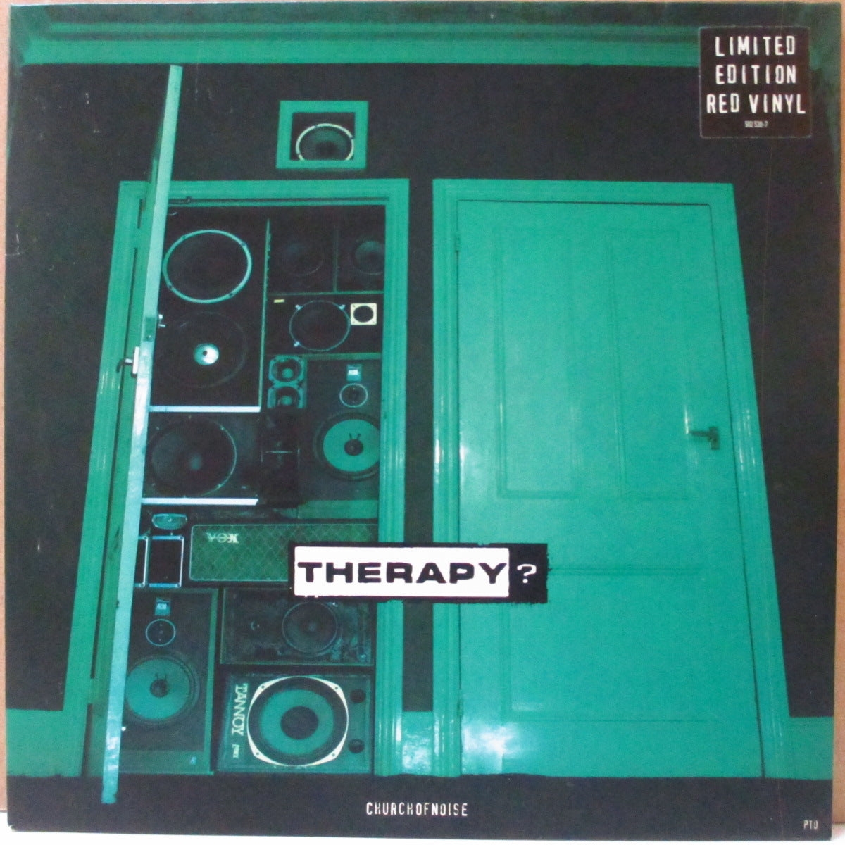 THERAPY? (セラピー?) - Church Of Noise +2 (UK '98 限定33回転3曲入り「赤盤」 7インチ+レアステッカー付き光沢固紙ジャケ)