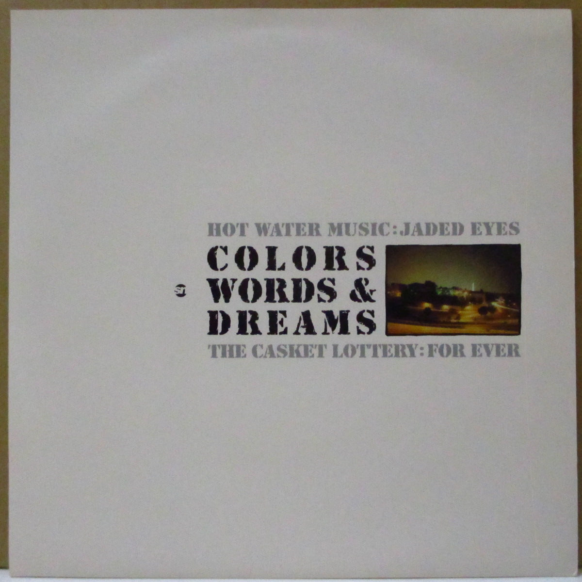 HOT WATER MUSIC / THE CASKET LOTTERY (ホット・ウォーター・ミュージック / ザ・キャスケット・ロッテリー) - Colors, Words & Dreams (US '02 限定6枚スプリット「ダークパープルヴァイナル」 7インチ+光沢固紙ジャケ)