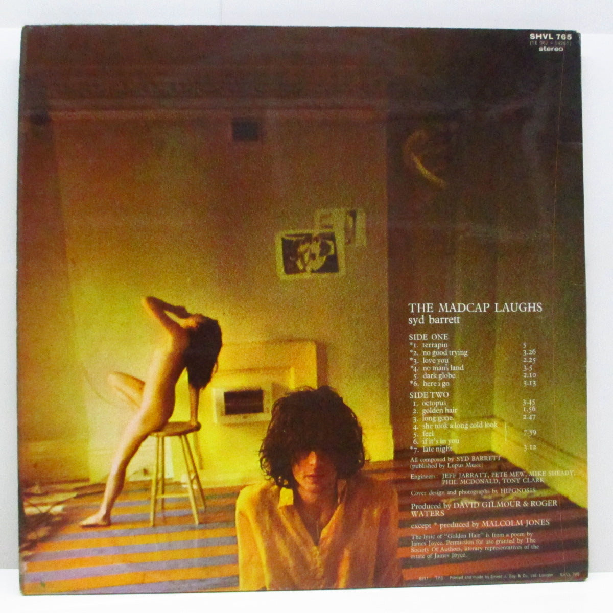 SYD BARRETT (シド・バレット) - The Madcap Laughs (UK 80's 再発「EMIロゴ有 / All Rights リム」 LP/表面コーティング見開ジャケ)