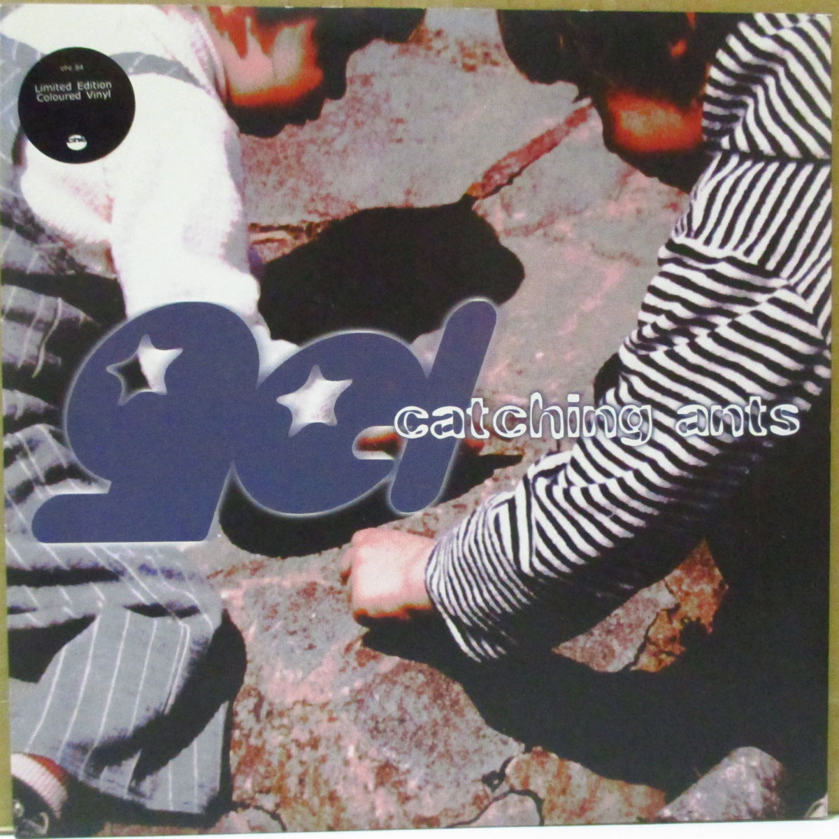 GEL (ゲル) - Catching Ants +2 (UK 限定斑点入りクリアヴァイナル 7インチ+レアステッカー付き光沢固紙ジャケ)