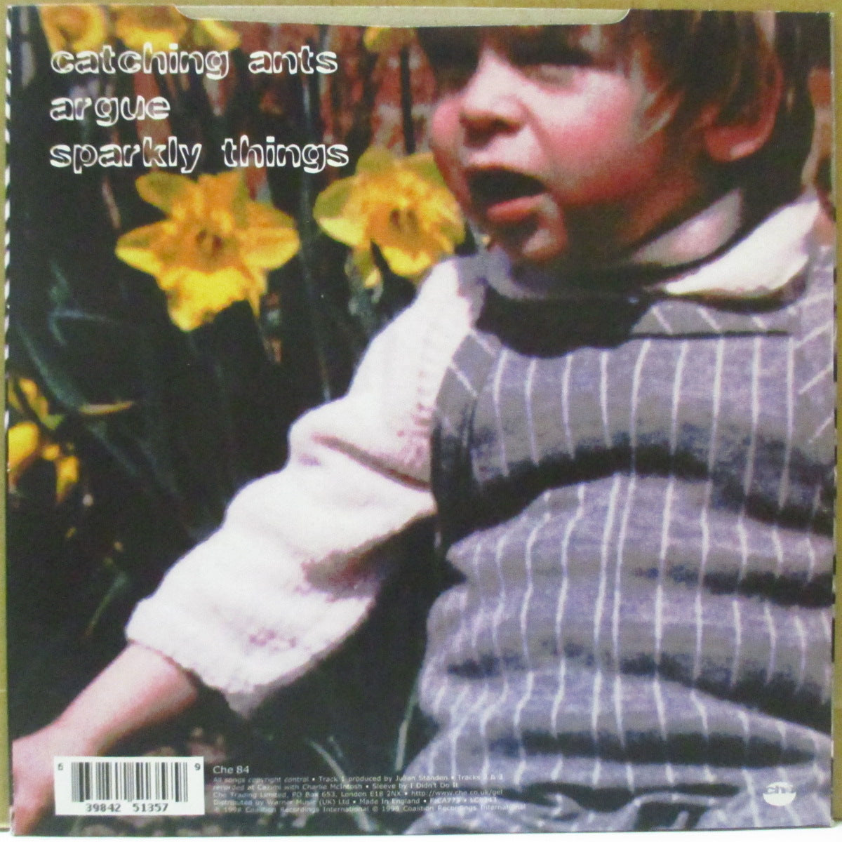 GEL (ゲル) - Catching Ants +2 (UK 限定斑点入りクリアヴァイナル 7インチ+レアステッカー付き光沢固紙ジャケ)