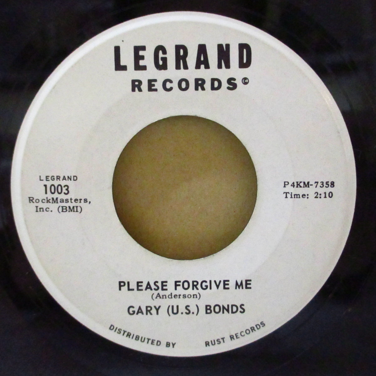 GARY U.S.BONDS (ゲイリーU.S.ボンド) - New Orleans (US '60年「Rockaway 工場プレス、黒ロゴ・白ラベ」7インチ)