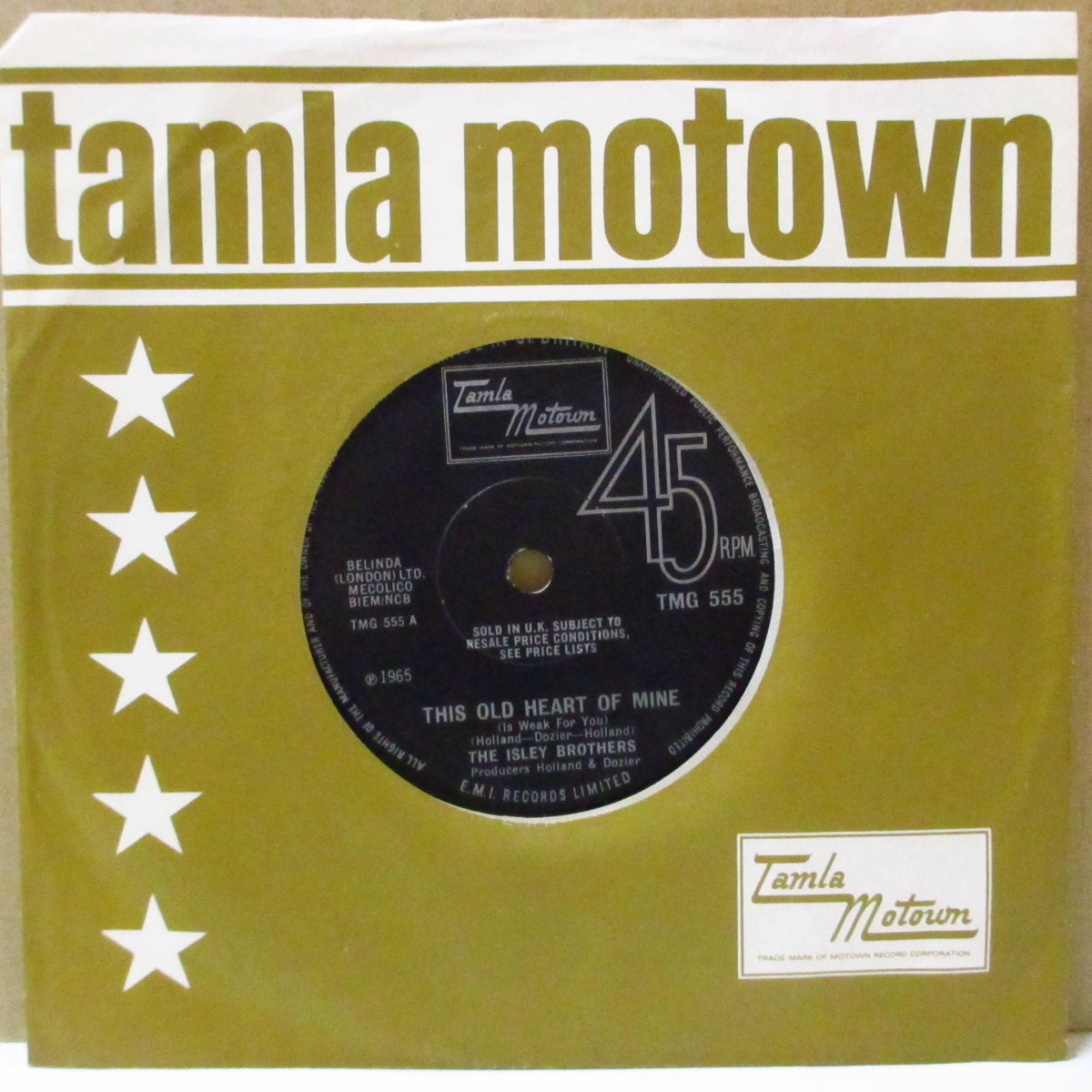 ISLEY BROTHERS (アイズレー・ブラザーズ) - This Old Heart Of Mine (UK '66年初回オリジナル「ソリッド・センター」7インチ) ノーザン名曲