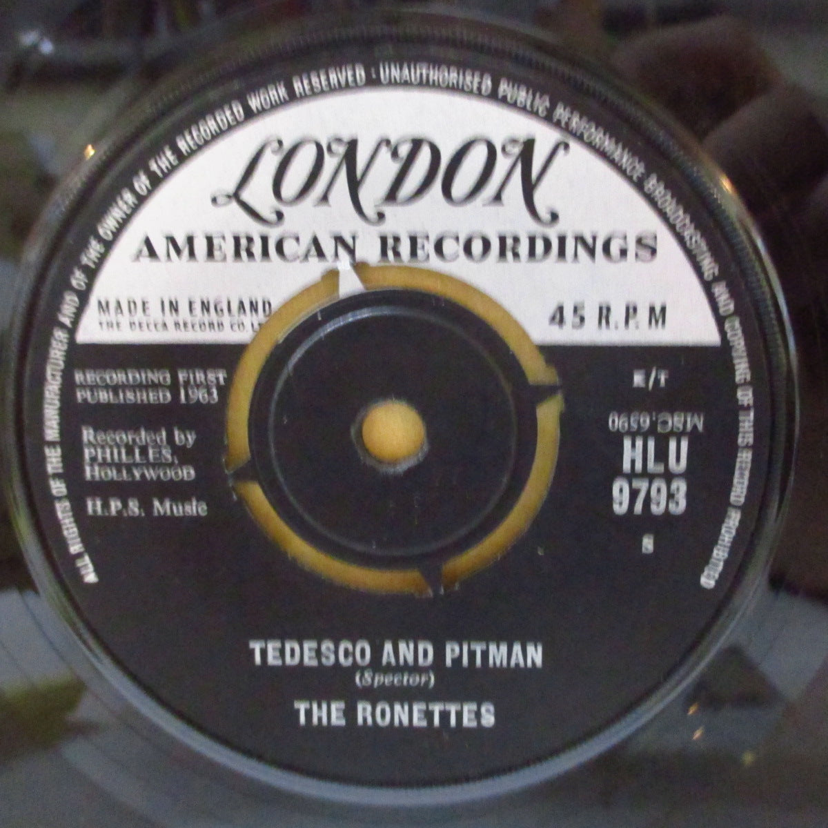 RONETTES, THE (ザ・ロネッツ) - Be My Baby (UK '63 オリジナル・7インチ+カンパニースリーブ)