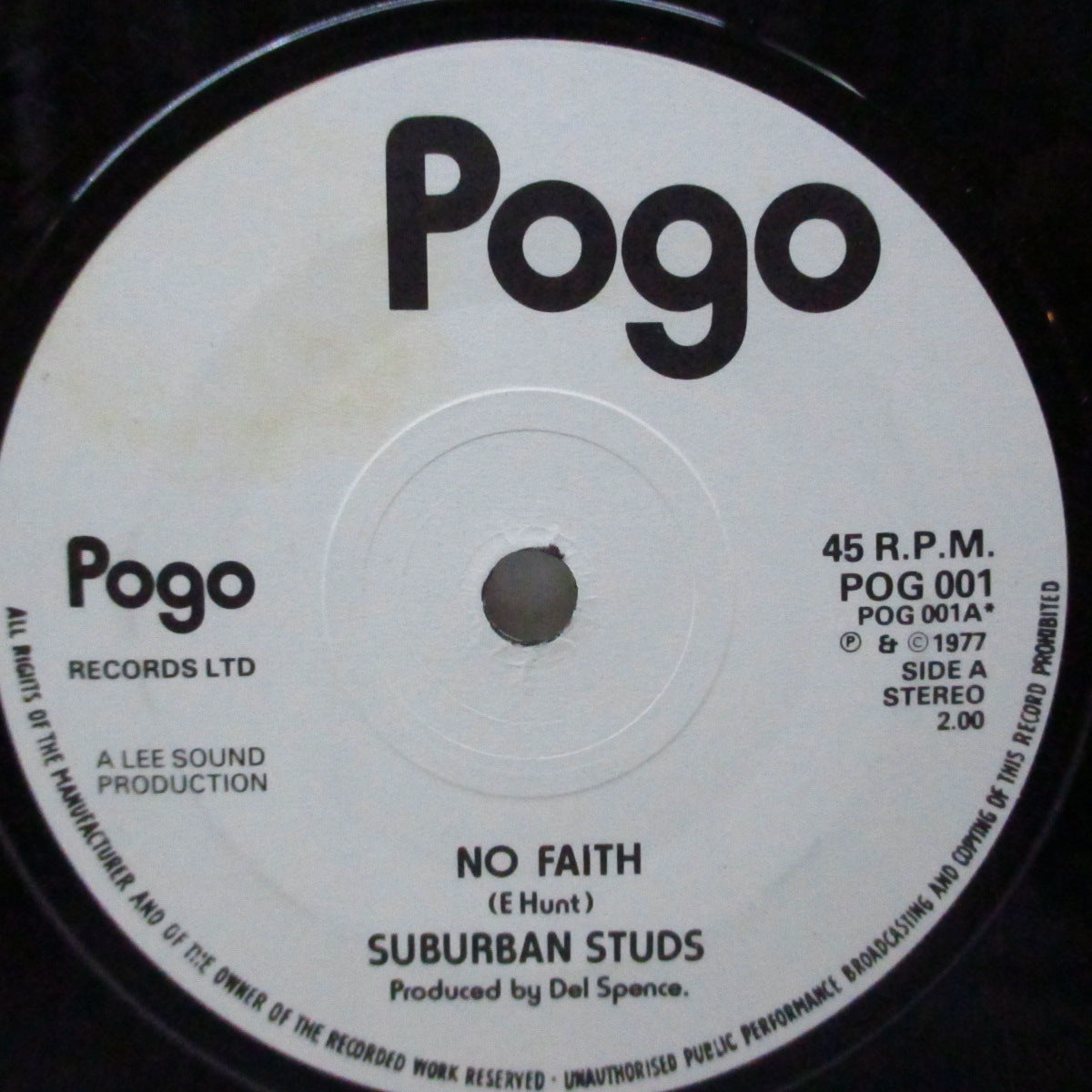 SUBURBAN STUDS (サバーバン・スタッズ) - No Faith (UK '77 再発「フラットセンター」7"/マットソフト紙折り返ジャケ) Saxがフィーチャーされていない Ver !