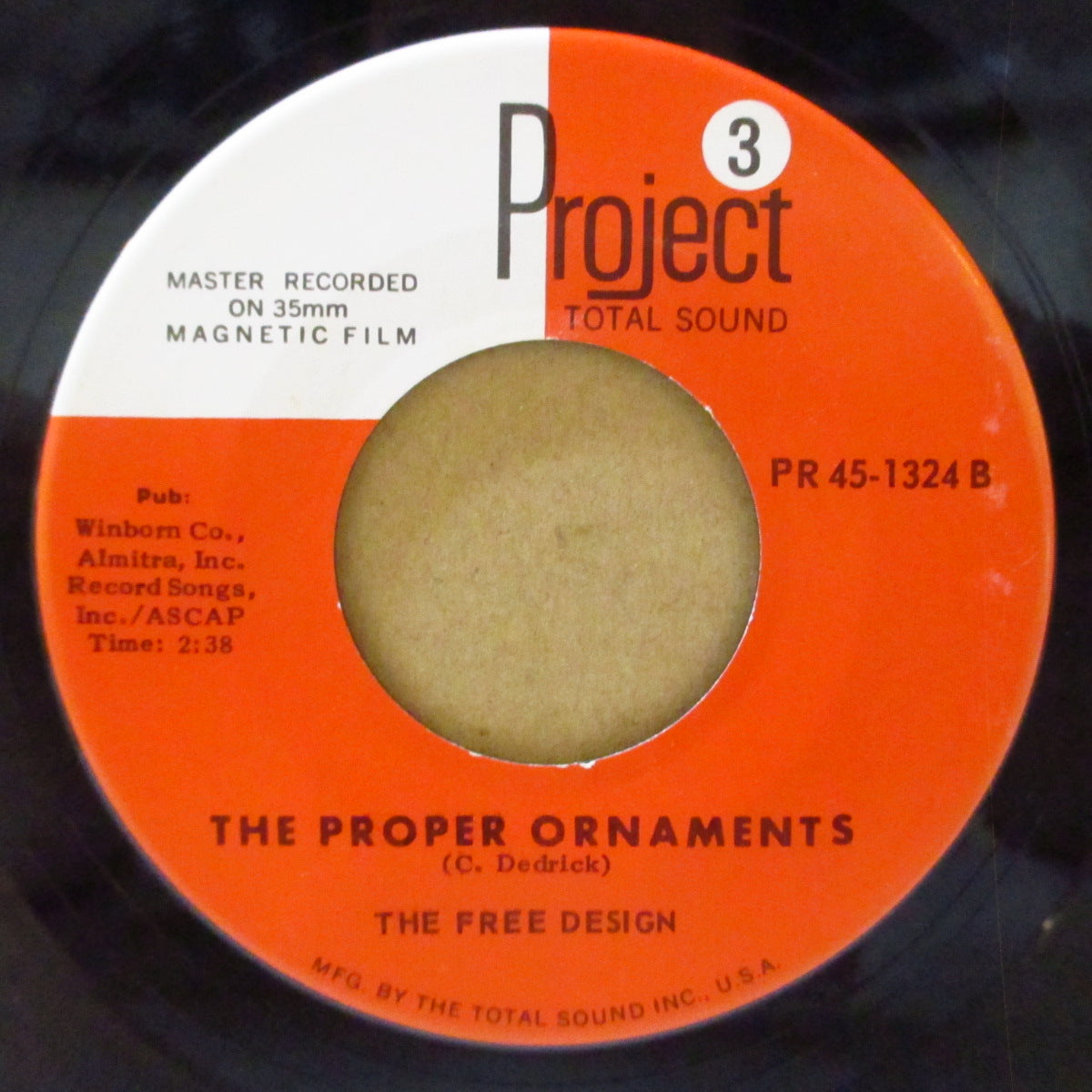 FREE DESIGN, THE (ザ・フリー・デザイン) - Kites Are Fun / The Proper Ornaments (US '67 オリジナル7インチ)両面サンシャインポップ名曲!