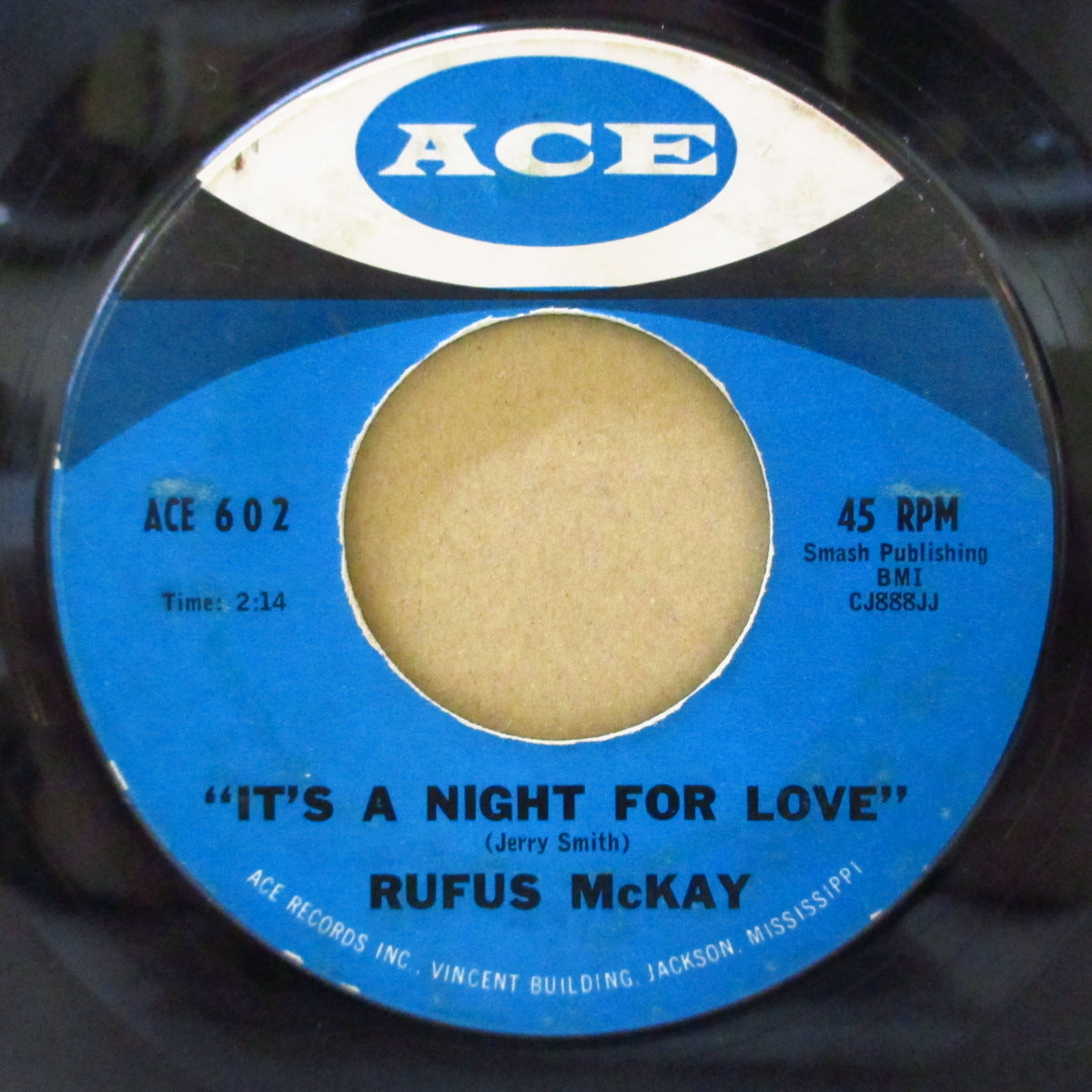 RUFUS McKAY (ルーファス・マッケイ) - Boll Weevil Junction (US セカンドプレス「青・白・黒ラベ」7インチ) スワンプR&B調ロカビリー