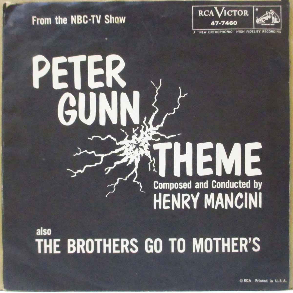 HENRY MANCINI (ヘンリー・マンシーニ 楽団) - Peter Gunn Theme (US '59年ジャケ付オリジナル 7インチ)ピーター・ガン」のテーマ曲