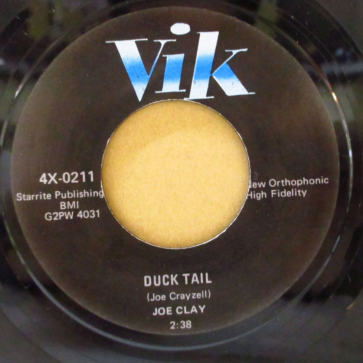 JOE CLAY (ジョー・クレイ) - Duck Tail / Sixteen Chicks (US 80's 限定リプロ再発 7インチ)ロカビリー・クラシック!