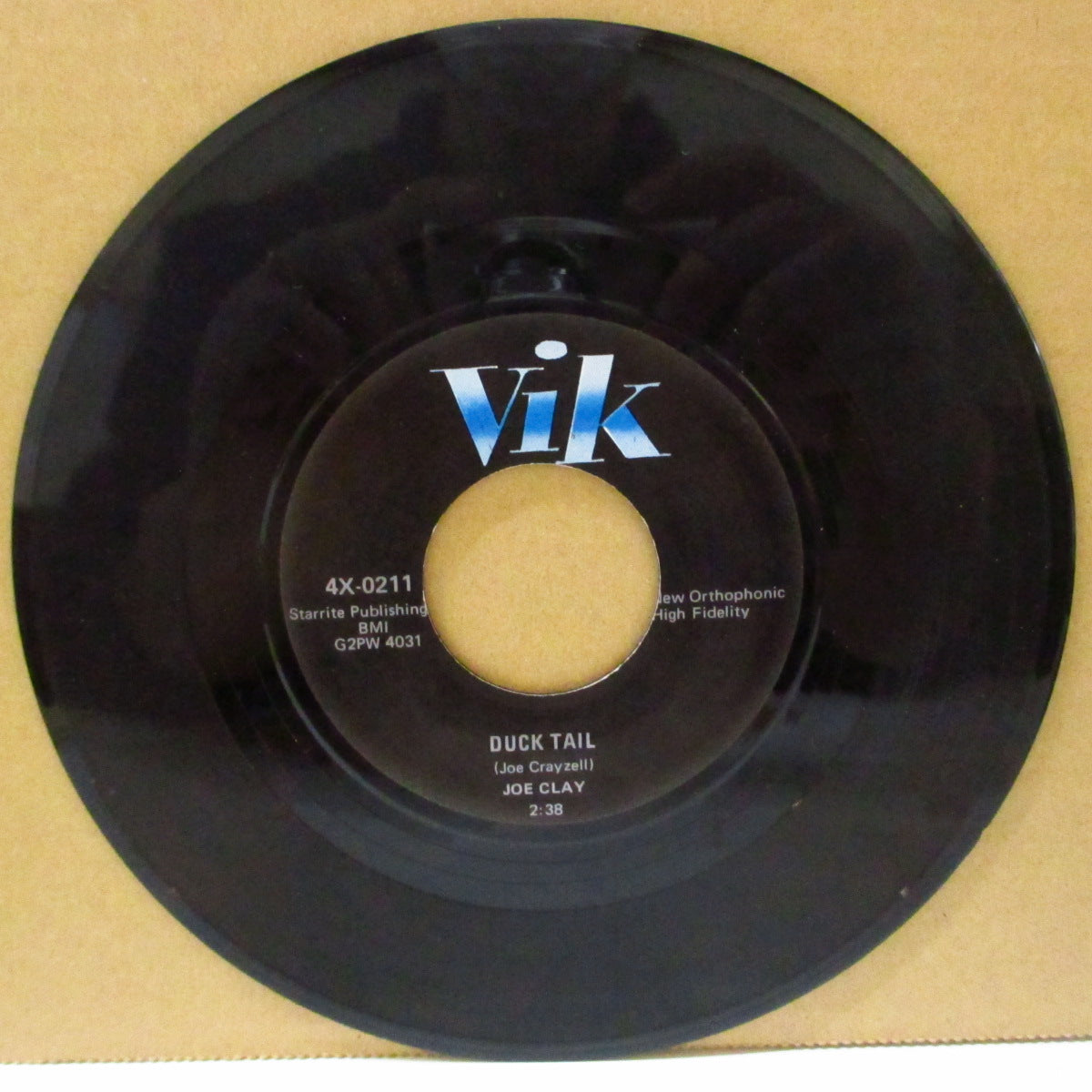 JOE CLAY (ジョー・クレイ) - Duck Tail / Sixteen Chicks (US 80's 限定リプロ再発 7インチ)ロカビリー・クラシック!