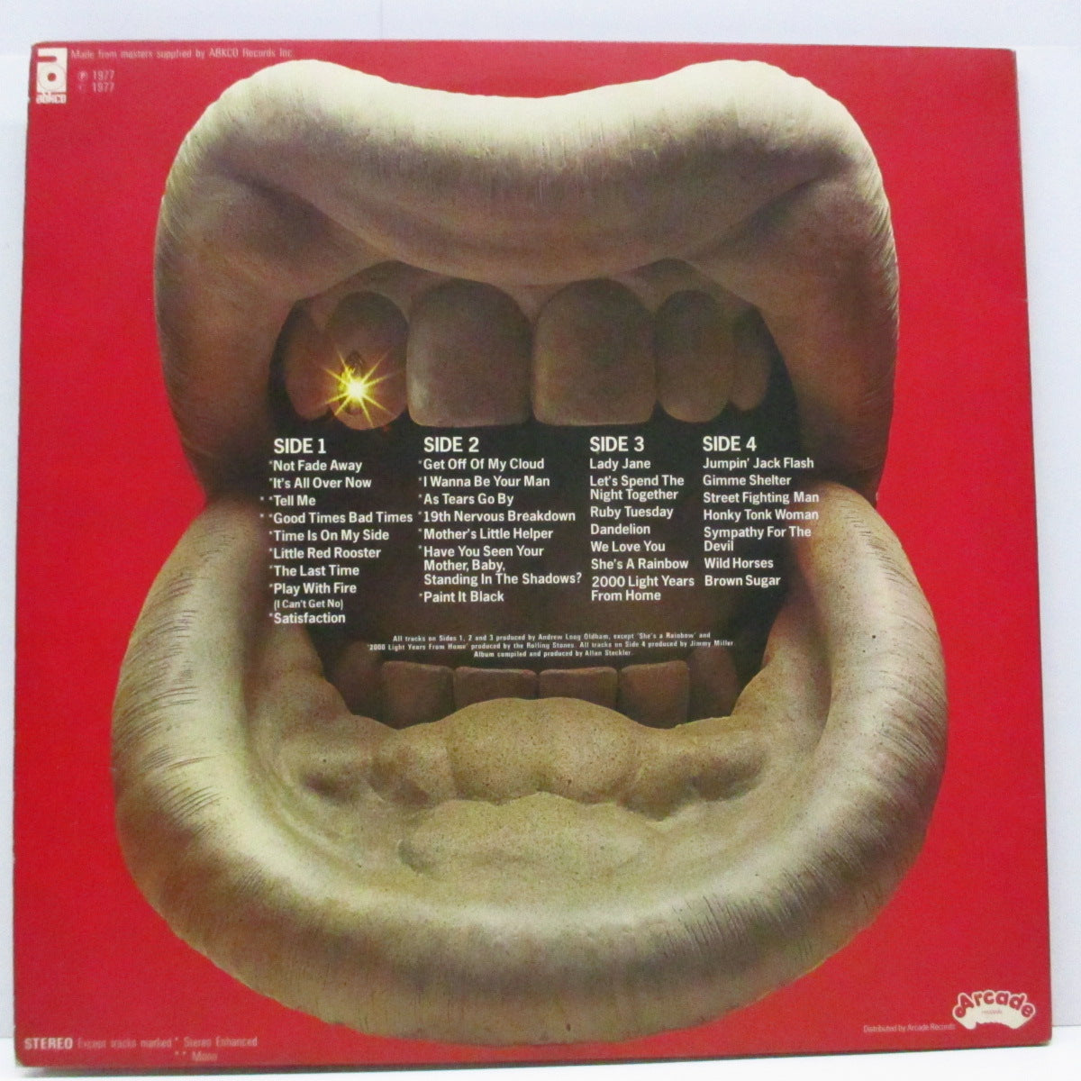 ROLLING STONES (ローリング・ストーンズ) - Get Stoned (UK オリジナル 2xLP/光沢見開きジャケ) イギリス、アイルランド、ドイツのみで発売された2枚組編集盤 !