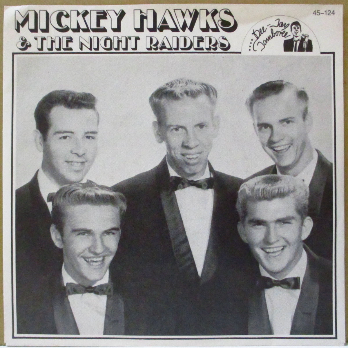 MICKEY HAWKS & THE NIGHT RAIDERS (ミッキー・ホークス & ザ・ナイトレイダーズ) - Screamin' Mimi Jeanie +2 (ドイツ'80年代ジャケ付3曲入り再発7インチ EP)爆裂R&Rジャイバー名曲!