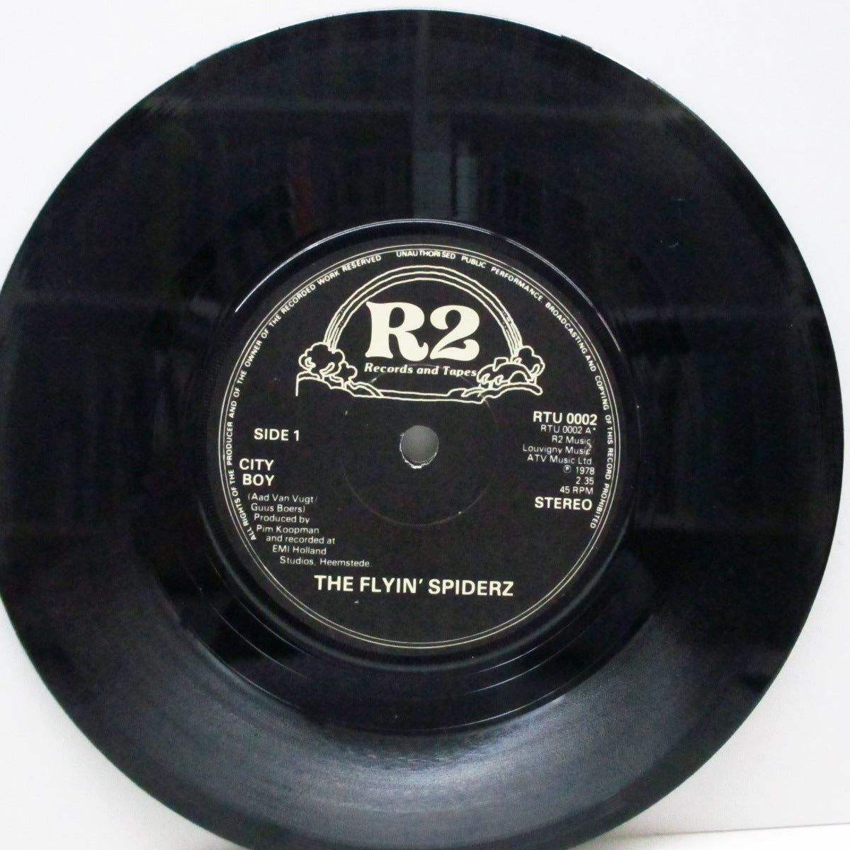 FLYIN' SPIDARZ, THE (ザ・フライイング・スパイダーズ) - City Boy (UK オリジナル 7")