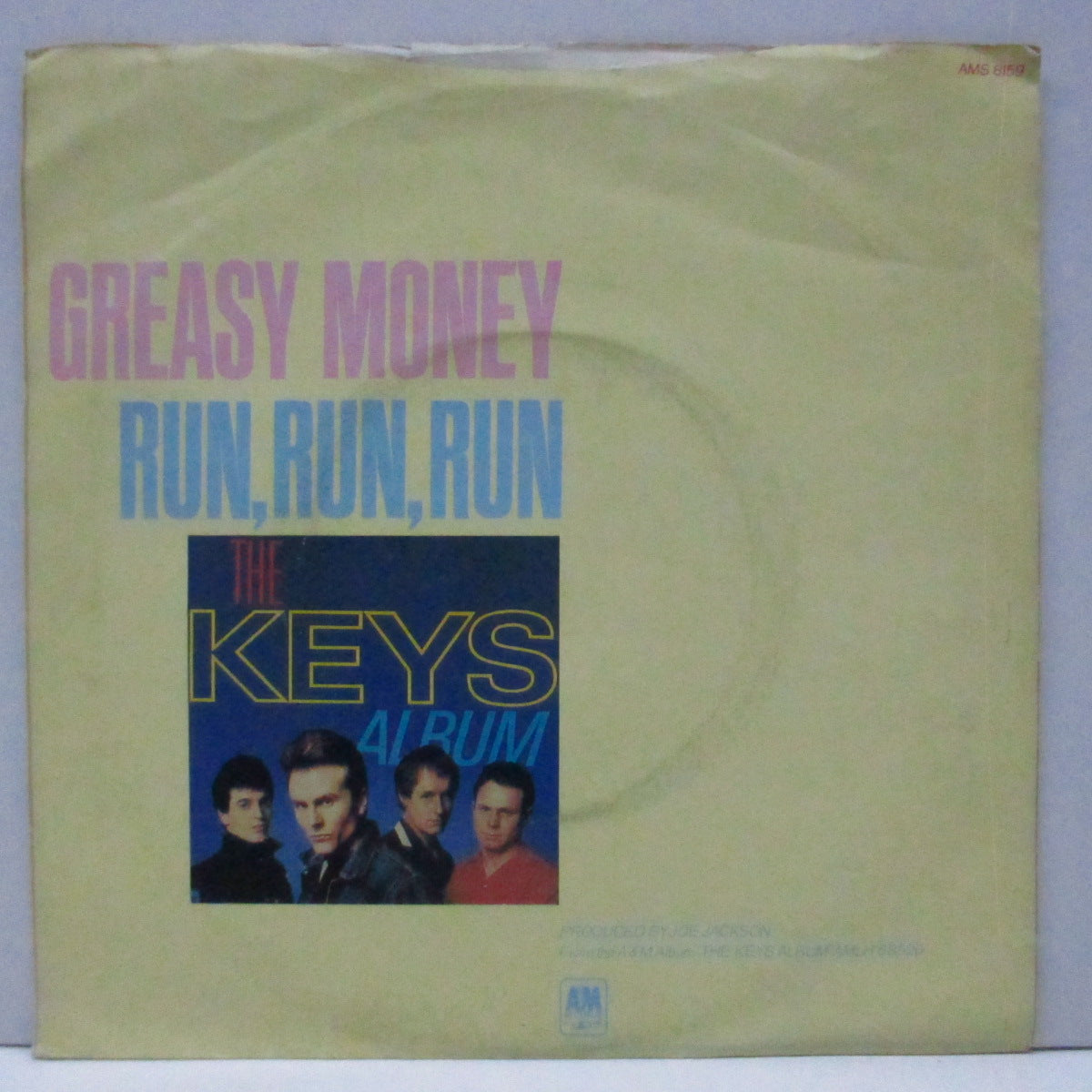 KEYS, THE (ザ ・キイズ) - Greasy Money (UK オリジナル 7"/光沢ソフト紙ジャケ) '81年4th シングル!