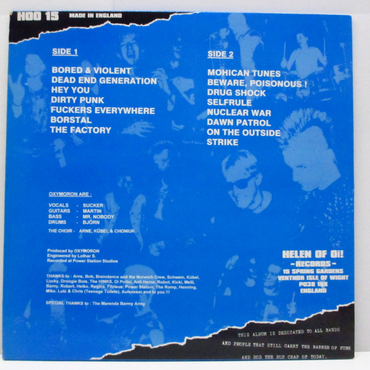 OXYMORON (オクシモロン) - Fuck The Ninties...Here's Our Noize (UK オリジナル LP/インサート無) '95年ファースト!