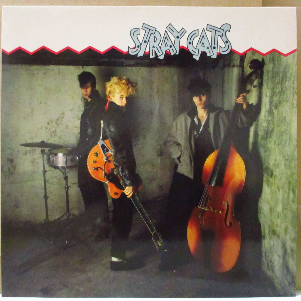 STRAY CATS (ストレイ・キャッツ) - Stray Cats (EU '86 再発 LP/バーコード無し光沢ジャケ) '81年1stアルバム