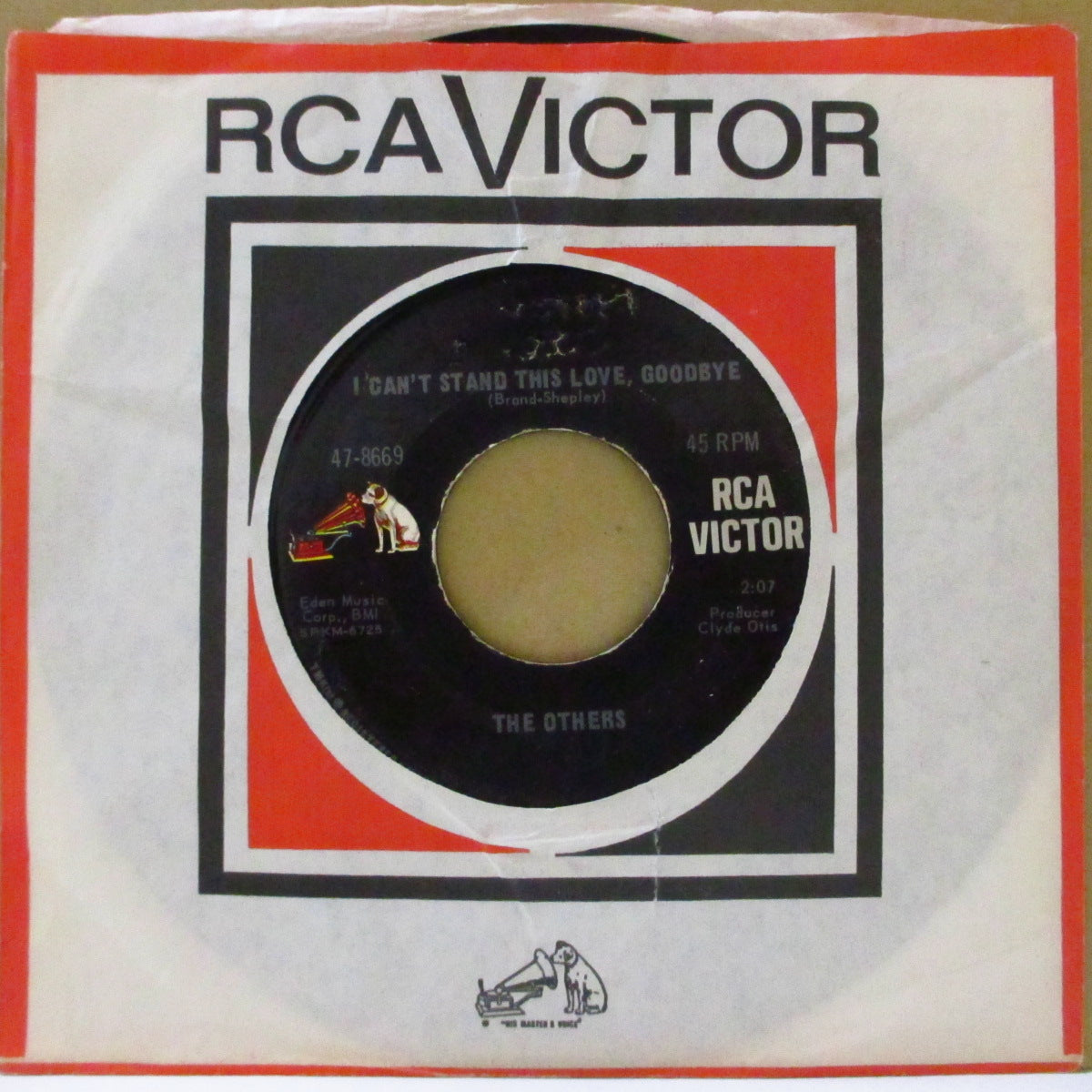 OTHERS, THE (ジ・アザーズ) - I Can't Stand This Love, Goodbye (US '65 初回オリジナル 7インチ)「ペブルスVol.8」収録ガレージ・パンク・クラシック!
