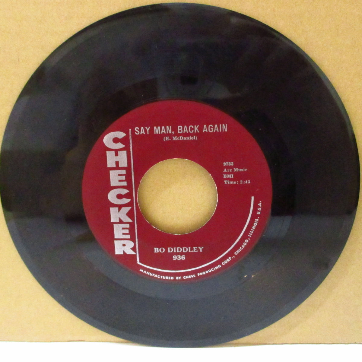 BO DIDDLEY (ボ・ディドリー) - Say Man, Back Again (US '59 オリジナル 7インチ)両面BO-BEAT炸裂凶暴R&B!