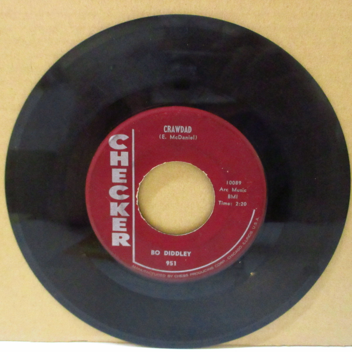 BO DIDDLEY (ボ・ディドリー) - Crawdad (US '60 オリジナル 7インチ)ザ・バッツのカヴァ原曲、凶暴R&B!