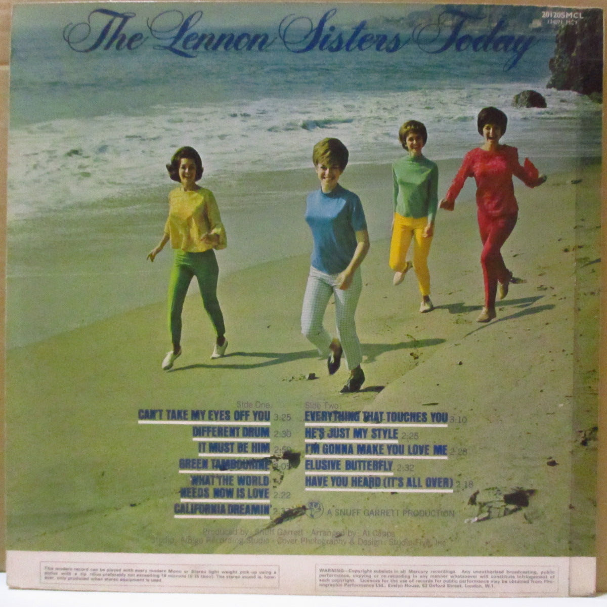 LENNON SISTERS, THE (ザ・レノン・シスターズ) - Today (UK '68 オリジナル・ステレオ LP)サンシャインポップ好きにドススメ!姉妹グループ名作