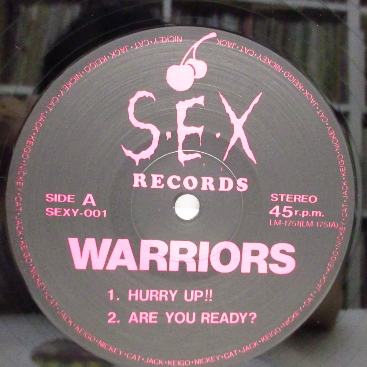 WARRIORS (ウォーリアーズ) - Wild Cherry (Japan '86 オリジナル 4曲入 12"+インサート)近年稀な美品 !