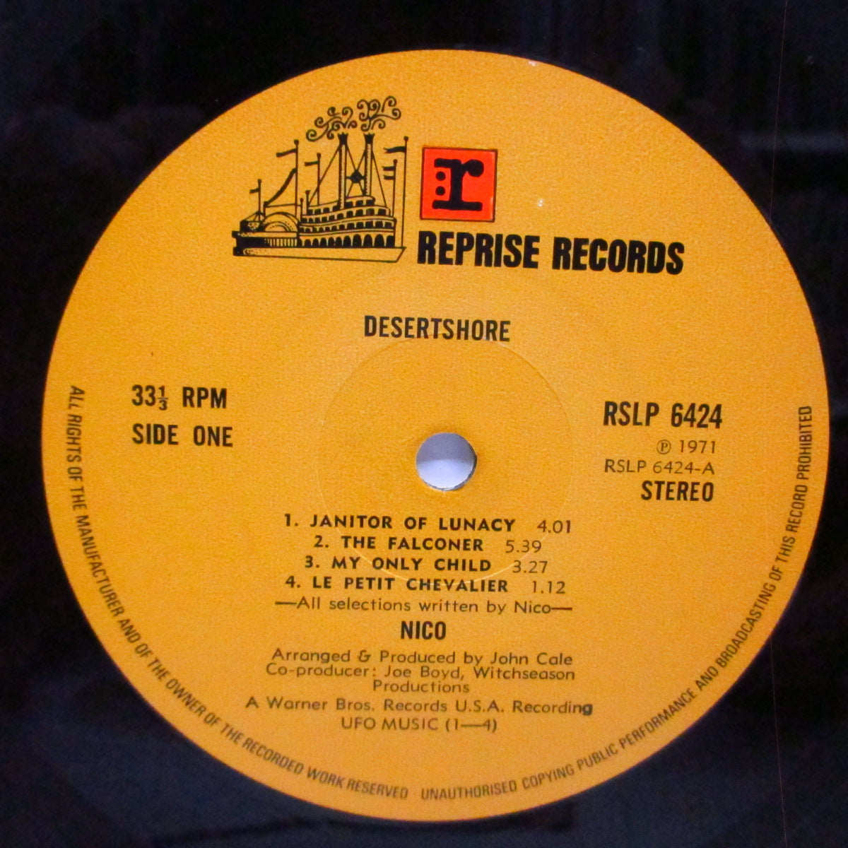 NICO (ニコ) - Desertshore (UK オリジナルLP+ザラ紙ジャケ/RSLP 6424) '71年サードアルバム!