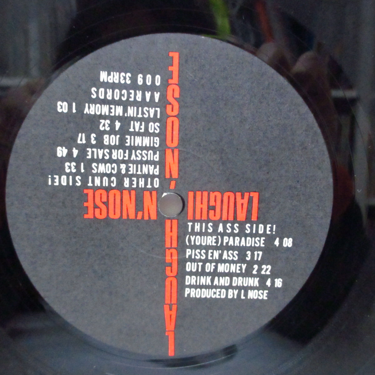 LAUGHIN' NOSE (ラフィン・ノーズ) - Pussy For Sale (Japan 80's 4,500枚限定「セカンドプレス」LP+インサート)