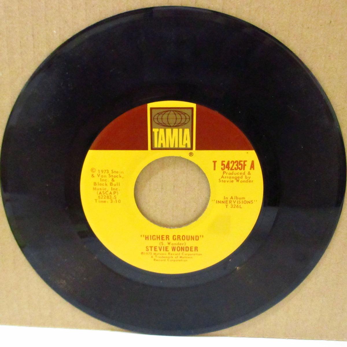 STEVIE WONDER (スティーヴィー・ワンダー) - Higher Ground (US '73 オリジナル7インチ/茶色印刷ラベ ver) レッチリ原曲ファンキー・クロスオーヴァー名曲
