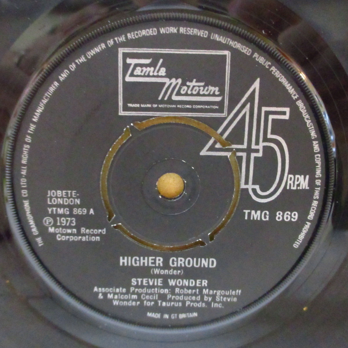 STEVIE WONDER (スティーヴィー・ワンダー) - Higher Ground (UK '73 オリジナル「プッシュアウト・センター」7インチ) レッチリ原曲ファンキー・クロスオーヴァー名曲