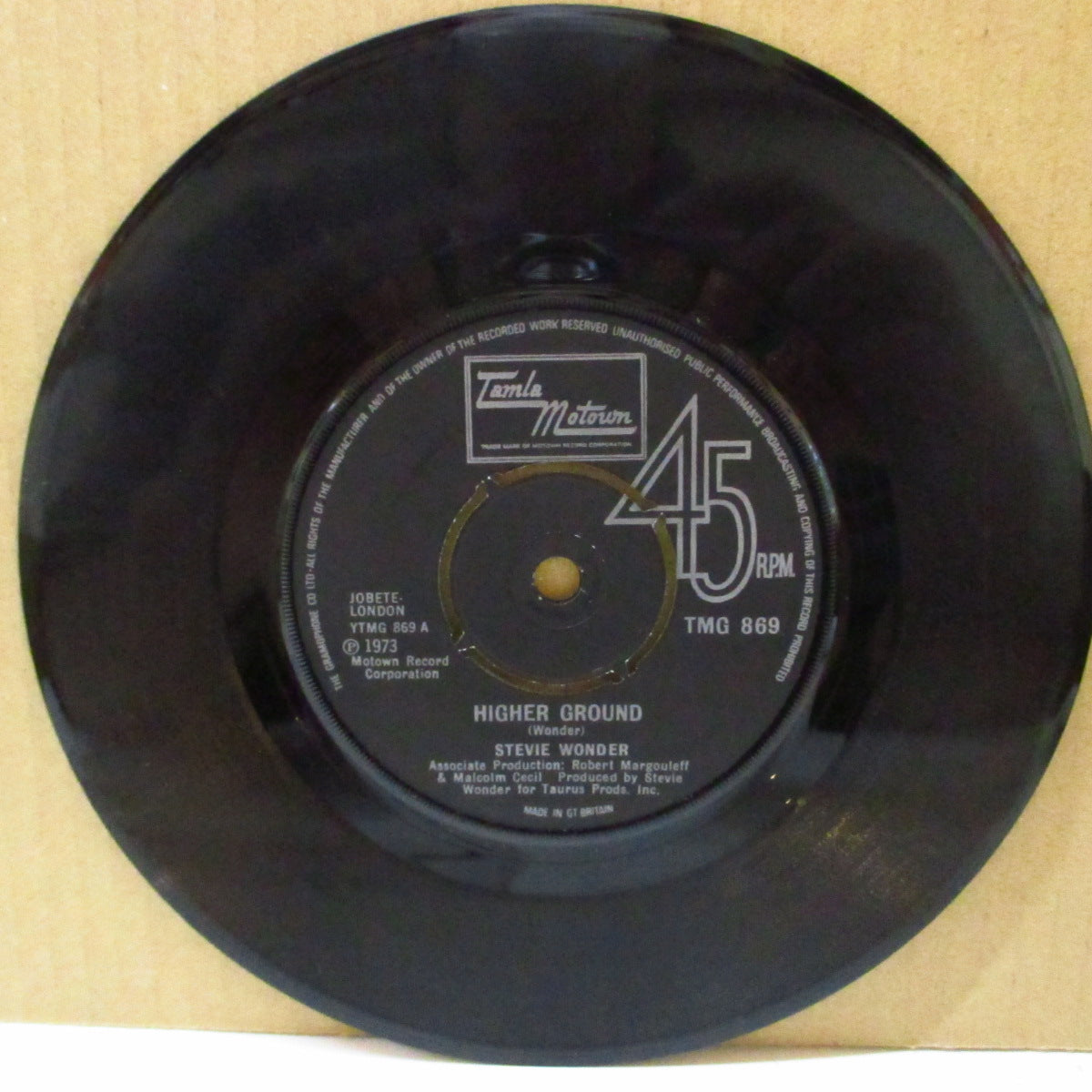 STEVIE WONDER (スティーヴィー・ワンダー) - Higher Ground (UK '73 オリジナル「プッシュアウト・センター」7インチ) レッチリ原曲ファンキー・クロスオーヴァー名曲